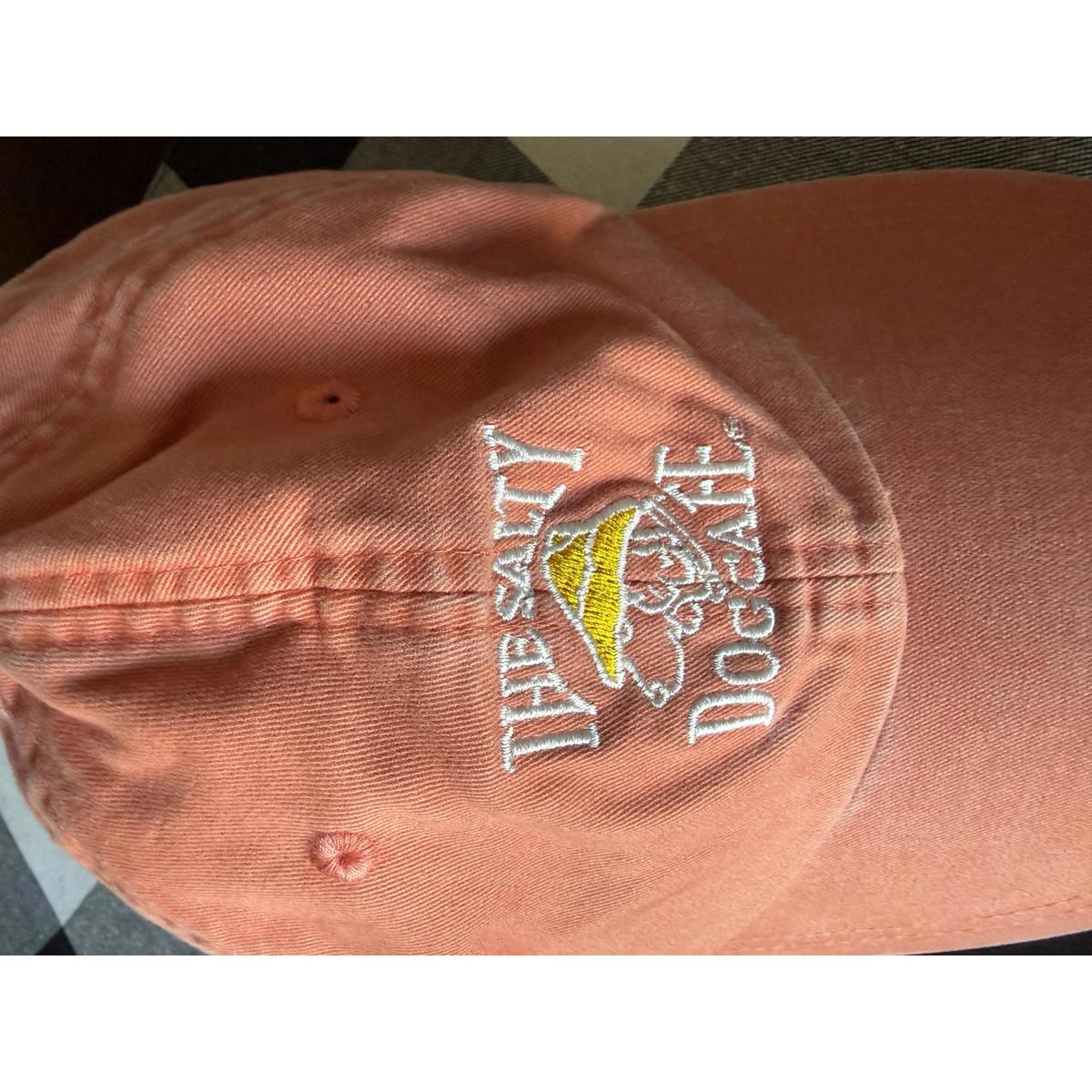 The Salty Dog Cafe Embroidered Orange Baseball Cap